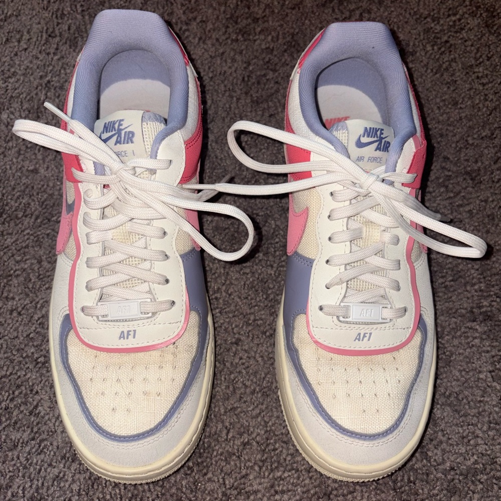 Lavender And Pink NIKE Airforce 1s